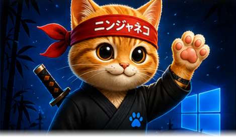 BUILD - NINJACAT Pillar Illustration