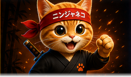 DRIVE - NINJACAT Pillar Illustration